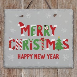 Joys Of Christmas Slate Plaque